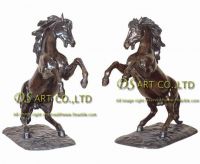 bronze horse, bronze war horse sculpture, bronze horse fountain