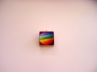 Handmade Tile Pendant-Rainbow