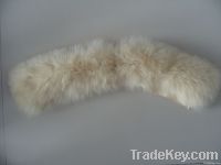 fox fur collar and fox fur trimming