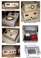 ph meters, colony counter, flame photometer, TDS meter, DO meter