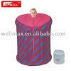 Portable folding sauna room with wet steam