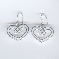 Plain silver Earring