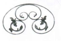 wrought iron parts-stair flowers, theme flower, iron scroll