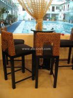 Water hyacinth bar table set