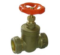 J2016 brass compression gate valve , PN20, CxC