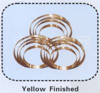 yellow finished steel strips