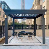 Motorized Patio Waterproof Aluminum Pergola Opening Roof Louver Pergola