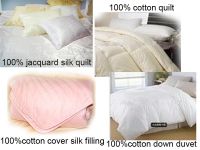 sell silk  jacquard comforter set