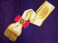 33nd Degree Embroidered Rose Croix Sash