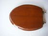 19" bamboo toilet seat cover