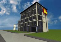 Land + developed and approved project of the office building