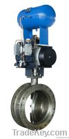 DN600 electric actuator three eccentric butterfly valve