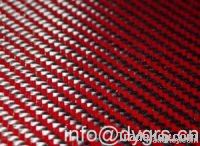 3k carbon fiber fabric Red twill 210g/m2.