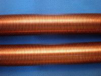 Copper finned tube