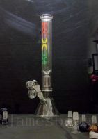 Rasta a perculator with Clear ash catcher bolw