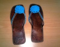 Ladies African Leather beaded Sandals