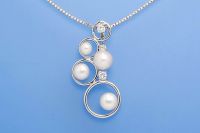 Silver Jewelry Pearl Jewelry Freshwater Pearl Necklace