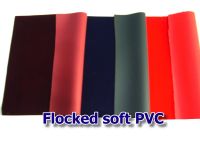 Flocked soft pvc, pvc flexible sheet in roll form