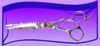 razor edge comb scissors with 7" blade