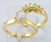 Love couples gemstone ring gemstone