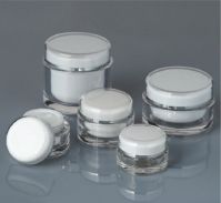 clear plastic  acrylic cream jar