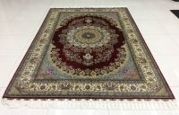 PERSIAN AND ORIENTAL HAND KNOTTED SILK  CARPET