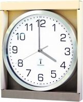 Analog RC aluminum wall clock, diameter 30cm