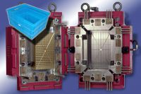 Plastic Fruit Crate Injection Mould Tooling