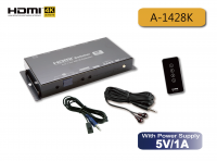 4X1 HDMI 2.0 Switch with IR Repeater