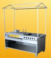 outdoor foodservice grill cart