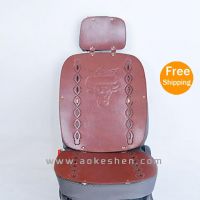 New deep red color Ox icon comfortable seat cushion