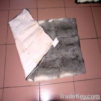 chinchilla rabbit fur plate