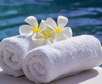 Luxury hotel towels