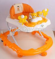 baby walker with brakes, music tray baby walker , infant car for baby use good quality