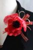Handicafts Ribbon Flowers-PEONY/RD