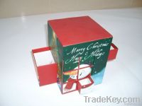 Christmas chocolate box with 24 pulling drawers