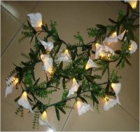 Lighted Calla Lily Garland with normal bulbs
