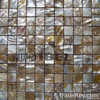 Fresh water / Chinese River shell mosaics on mesh mounted with gaps