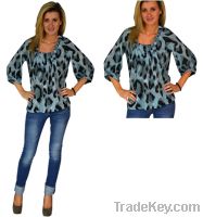 Glided Leopard Print Blouse