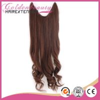 Remy Indian hair extension fish wire hair extensions flips in hair extensions