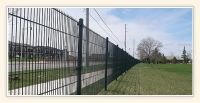 galvanized fence panel