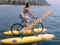 Inflatable boat-shuttle bike