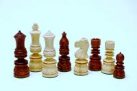 Beautifully Handcrafted exotic wood chessmen set