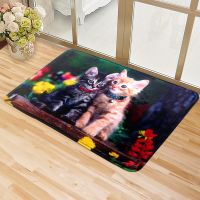 Flannel fabric heat transfer pint cat mat