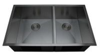 stainless steel handmade sink double bowl