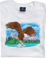 UV Activated Color Changing T-Shirt (Bald Eagle)