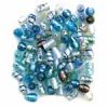 Silver Foil Glass Beads Mix