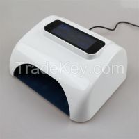 Newest !!! 48 watts LCD Monitor LED Nail Gels curing Lamp Dryer Digital Nail Light with LED gel