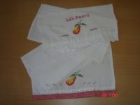 Counted Embroidered (cross stitch) Dish Towels