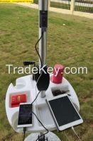 Solar Patio Umbrella with USB Mobile Phone Charger